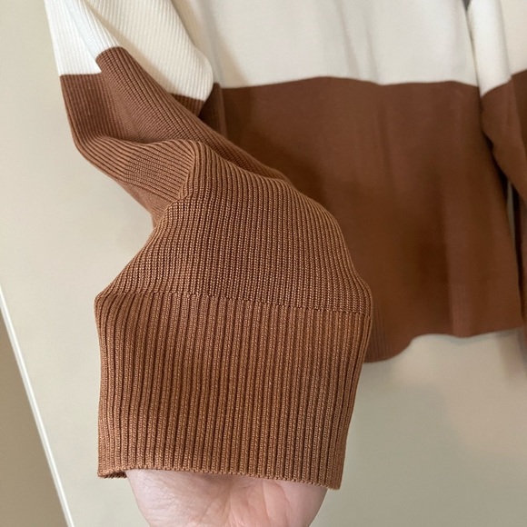 NWOT Adrianna Papell Designer Long Sleeve Lightweight Sweater Size XL - Picture 3 of 16